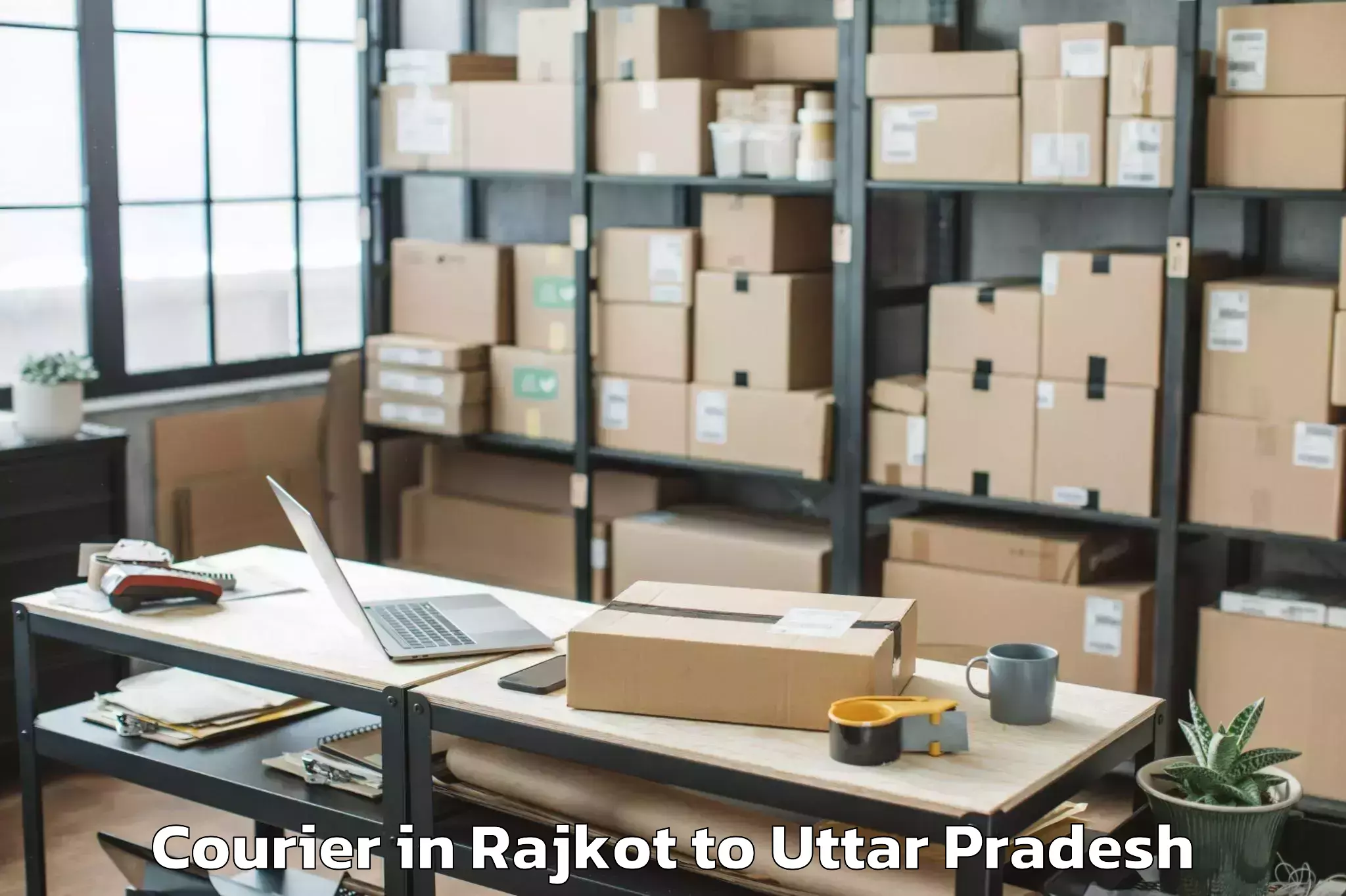 Get Rajkot to Anpara Courier